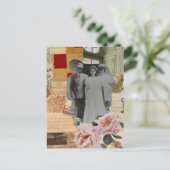 Schoone Grootouders Mixed Media Collage Briefkaart (Staand voorkant)