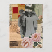 Schoone Grootouders Mixed Media Collage Briefkaart (Voorkant)