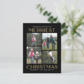 Schoone Kerst Collage Kerstkaart Feestdagenkaart (Staand voorkant)