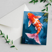 Schoone Koi Karper Aquarel Briefkaart