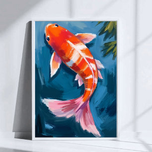 Schoone Koi Karper Aquarel Poster