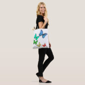 Schoone Meerkleurige Vlinders Tote Bag (Op model)