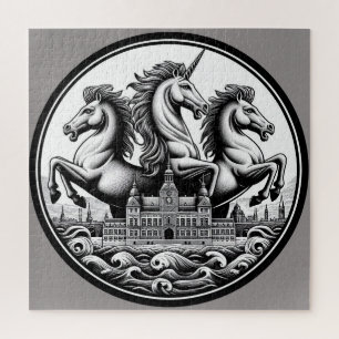 "Schoone Mystieke Paarden" 17 Legpuzzel