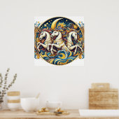 "Schoone Mystieke Paarden" 26 Poster (Keuken)