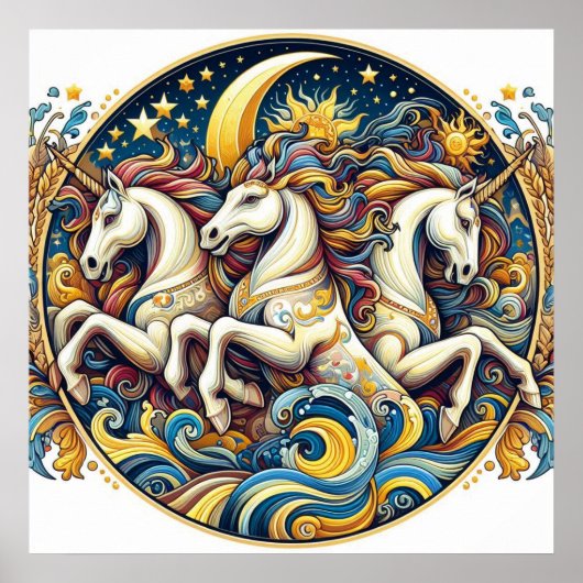 "Schoone Mystieke Paarden" 26 Poster (Voorkant)