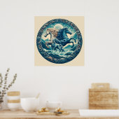 "Schoone Mystieke Paarden" 44 Poster (Keuken)