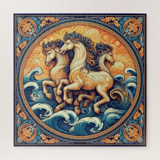 "Schoone Mystieke Paarden" 49 Legpuzzel (Verticaal)