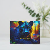 Schoone Panter Briefkaart (Staand voorkant)