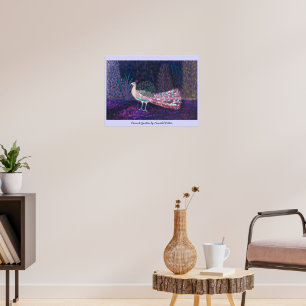 Schoone Pauw Kleurrijke Kunst Poster