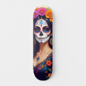 Schoone Suiker Schedel Skateboard (Voorkant)