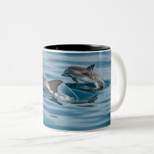 Schoone Waterdolfijnen Tweekleurige Koffiemok