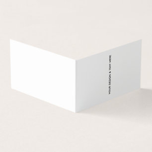 Schoone Witte Minimalistische Verjaardagskaart voo Kaart