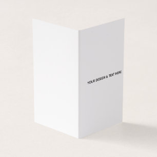 Schoone Witte Minimalistische Verjaardagskaart voo Kaart