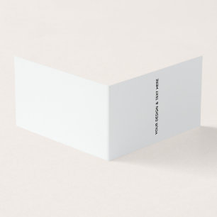 Schoone Witte Minimalistische Verjaardagskaart voo Kaart