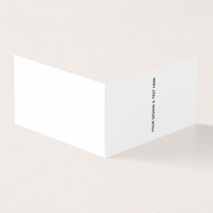 Schoone Witte Minimalistische Verjaardagskaart voo Kaart