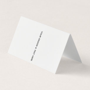 Schoone Witte Minimalistische Verjaardagskaart voo Kaart