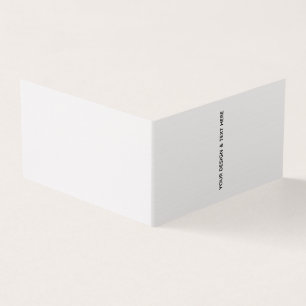 Schoone Witte Minimalistische Verjaardagskaart voo Kaart