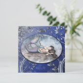 Schoone Zeemeermin Baby Shower Uitnodigingen (Staand voorkant)