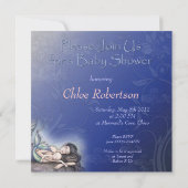 Schoone Zeemeermin Baby Shower Uitnodigingen (Achterkant)