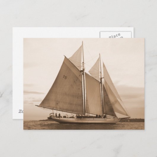 Schooner Adventuress Briefkaart (Voorkant / Achterkant)