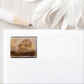 Schooner And Vintage Map Etiket (Insitu)