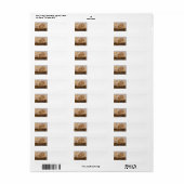 Schooner And Vintage Map Etiket (Full Sheet)