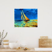 Schooner Ariel's Golden Sails 1899 Poster (Keuken)