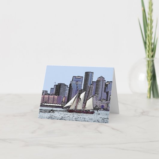 Schooner Cruise-dank u Bedankkaart (Voorkant)