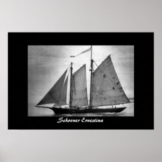 Schooner Ernestina Poster