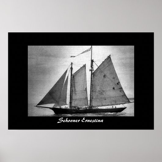 Schooner Ernestina Poster (Voorkant)