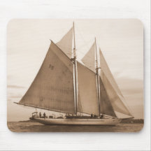 Schooner in Sepia