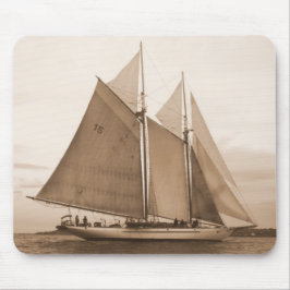 Schooner in Sepia Muismat