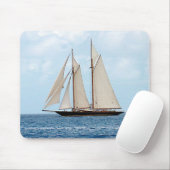 Schooner op de Britse Maagdeneilanden Muismat (Met muis)