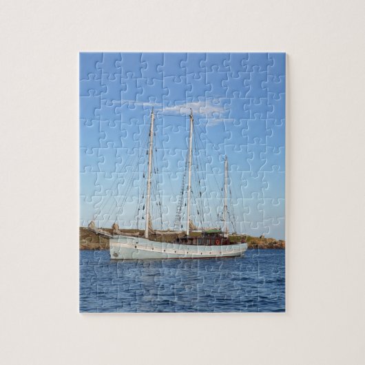 Schooner op de Scilly-eilanden Legpuzzel (Verticaal)