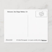 Schooner, San Diego Harbour, CA Briefkaart (Achterkant)