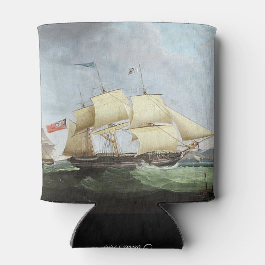 Schooner schip Harriet 1900 Blikjeskoeler (Achterkant)