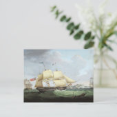 Schooner schip Harriet 1900s Briefkaart (Staand voorkant)