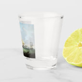 Schooner schip Harriet 1900s Shot Glas (Rechts)