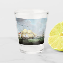 Schooner schip Harriet 1900s Shot Glas