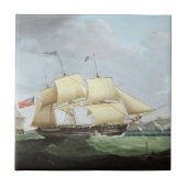 Schooner schip Harriet 1900s Tegeltje (Voorkant)