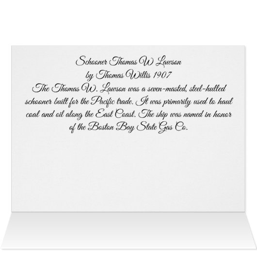 Schooner Thomas W Lawson jaren 1900 (Binnen Horizontaal (Boven))