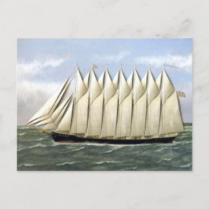 Schooner Thomas W Lawson jaren 1900 Briefkaart