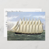 Schooner Thomas W Lawson jaren 1900 Briefkaart (Voorkant / Achterkant)