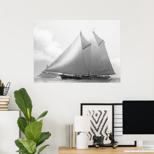 Schooner Yacht "Ramona" Poster (Thuiskantoor)