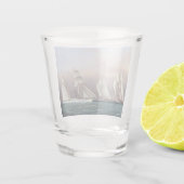 Schooners Dreadnought en Columbia 1870 Shot Glas (Achterkant)