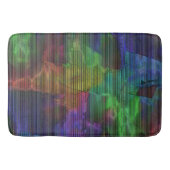 Schoongekleurde vlekken onder vervormde strepen badmat (Voorkant)