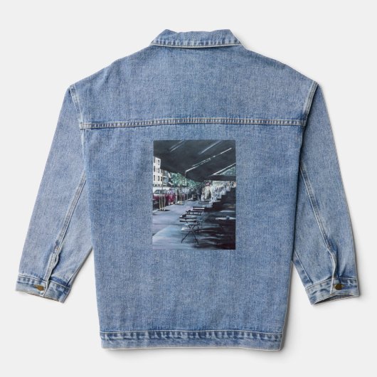 Schoongemaakt door Mid Morning Sun Denim Jacket (Achterkant)