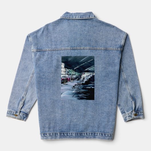 Schoongemaakt door Mid Morning Sun Denim Jacket (Achterkant)