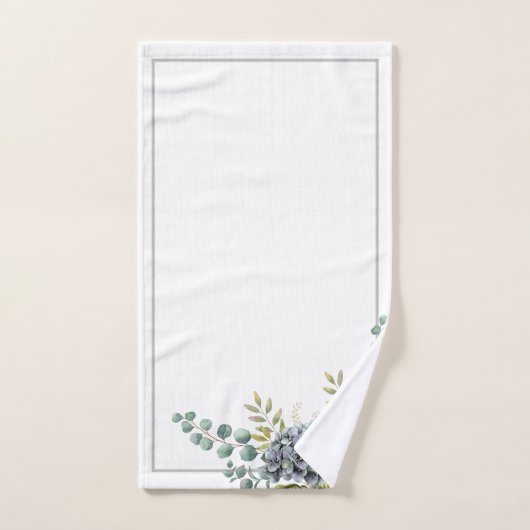 Schoongemaakte hydrangeas Eucalyptus Bathroom Towe Bad Handdoek (Handdoek)