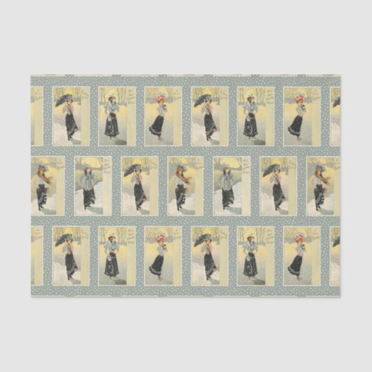  schoonheden in Sneeuw & Kerstwensen Tissuepapier (Voorkant)